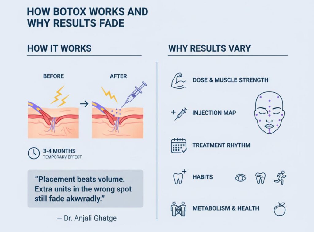 How Botox works and why results fade - How to make Botox last longer, Mumbai dermatologist guide